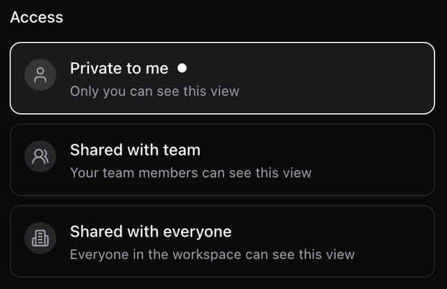 Access options
